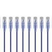 Monoprice 29444 MONOPRICE CAT6A 2FT PURPLE 10-PK PATCH CABLE_ UTP_ 30AWG_ 10G_ PURE BARE COPPER_