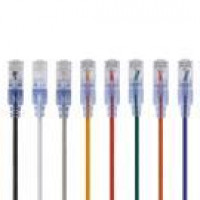 Monoprice 29475 MONOPRICE CAT6A 2FT 10-COLOR 10-PK PATCH CABLE_ UTP_ 30AWG_ 10G_ PURE BARE COPPE