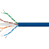 Monoprice 30661 MONOPRICE CAT6A 1000FT BLUE CMR BULK CABLE_ SOLID_ UTP_ 23AWG_ 650MHZ_ 10G_ PURE