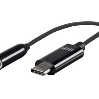 Monoprice 33044 MONOPRICE USB-C DIGITAL TO 3.5MM AUXILIARY AUDIO ADAPTER_ BLACK