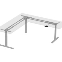 Monoprice 34829 SIT-STAND DESK, L-SHAPR, FRAME ONLY, 3-MOTOR, GRAY