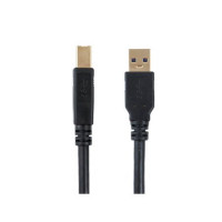Monoprice 34878 SELECT SERIES USB-A TO USB-B 3.0 CABLE - BLACK, 2M - 3 PACK