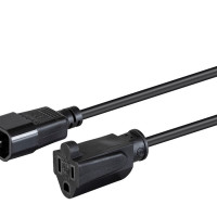 Monoprice 35042 MONOPRICE DESKTOP COMPUTER POWER CORD - IEC 60320 C14 TO NEMA 5-15R_ 18AWG_ 10A/
