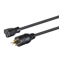 Monoprice 35062 MONOPRICE HEAVY DUTY POWER CORD - LOCKING NEMA L5-20P TO NEMA 5-15/20R 12AWG 20A