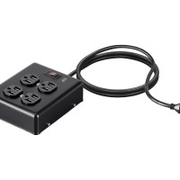 Monoprice 35099 MONOPRICE HEAVY DUTY 4 OUTLET METAL SURGE POWER BOX, 180 JOULES, WITH 6FT CORD,