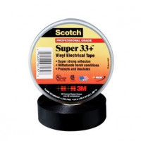 3M 33+-3/4X66FT-X SUPER 33+ VINYL ELECTRICAL TAPE, 3/4 IN X 66 FT, BLACK, 1.5 IN CORE, 1 ROLL/CART