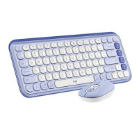 Logitech 920-013043 POP ICON COMBO KEYBOARD MOUSE LILAC OFF-WHITE