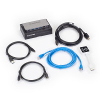 Black Box KVXLCHF-100-SFP-BUN2 KVM EXTENDER KIT OVER FIBER BUNDLE SINGLE-MONITOR,HDMI 4K30,USB 2.0,(2)SFPS,1250