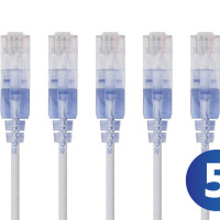 Monoprice 33201 MONOPRICE SLIMRUN CAT6A ETHERNET PATCH CABLE - SNAGLESS RJ45_ STRANDED_ 550MHZ_