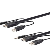 Monoprice 36646 MONOPRICE SWITCH SERIES HDMI USB 3.5MM AUDIO COMBO CABLE FOR KVM SWITCHES 1.5FT