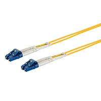 Monoprice 38456 MONOPRICE SINGLE-MODE FIBER OPTIC CABLE - LC-LC UL 2MM 9/125 OFNR DUPLEX YELLOW