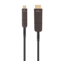 Monoprice 38583 MONOPRICE SLIMRUN AV USB 3.1 USB-C TO HDMI VIDEO CABLE 50FT 4K@60HZ FIBER OPTIC