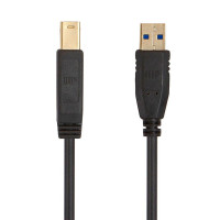 Monoprice 38604 MONOPRICE SELECT USB 3.0 TYPE-A TO TYPE-B CABLE, 6FT, BLACK.