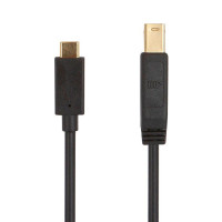 Monoprice 38614 MONOPRICE SELECT USB 3.0 TYPE-C TO TYPE-B CABLE_ 6FT_ BLACK