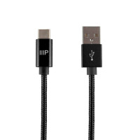 Monoprice 38901 FAST CHARGING 3A/60W; BRAIDED JACKET: ALUMINUM CONNECTORS; 480MBPS DATA TRANSFER