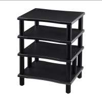 Monoprice 39165 MONOLITH BY MONOPRICE 4 TIER AUDIO STAND XL BLACK