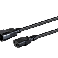 Monoprice 40123 MONOPRICE EXTENSION CORD - IEC 60320 C14 TO IEC 60320 C13_ 14AWG_ 15A_ 3-PRONG_