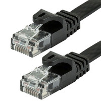 Monoprice 40882 MONOPRICE FLEXBOOT FLAT CAT6 ETHERNET PATCH CABLE - SNAGLESS RJ45_ FLAT_ 550MHZ_