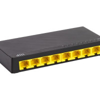 Monoprice 41713 EIGHT 10/100/1000MBPS RJ45 GIGABIT ETHERNET PORTS; PLUG AND PLAY; SUPPORTS AUTO