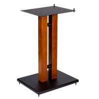 Monoprice 42840 MONOLITH BY MONOPRICE 24IN CHERRY WOOD SPEAKER STAND WITH ADJUSTABLE TOP PLATE