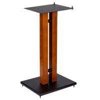 Monoprice 42841 MONOLITH BY MONOPRICE 28IN CHERRY WOOD SPEAKER STAND WITH ADJUSTABLE TOP PLATE