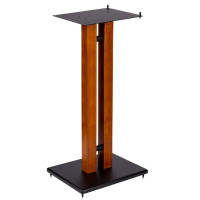 Monoprice 42842 MONOLITH BY MONOPRICE 32IN CHERRY WOOD SPEAKER STAND WITH ADJUSTABLE TOP PLATE