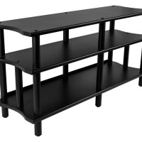 Monoprice 43164 MONOLITH BY MONOPRICE DOUBLE-WIDE XL 3-TIER AV STAND BLACK