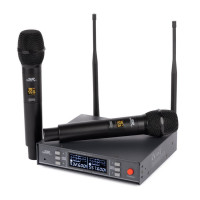 Monoprice 600059 STAGE RIGHT BY MONOPRICE 200-CHANNEL UHF DUAL HANDHELD WIRELESS MICROPHONES SYST