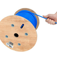 Monoprice 43704 MONOPRICE CAT6A 500FT BLUE CMP UL BULK CABLE TAA SOLID UTP 23AWG 550MHZ 10