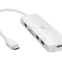 Monoprice 43789 MONOPRICE 6-IN-1 USB-C MULTIPORT 4K@60HZ HDMI ADAPTER