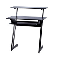 Monoprice 625919 STAGE RIGHT BY MONOPRICE RECORDING STUDIO DESK WITH RAISED PLATFORM AND KEYBOARD