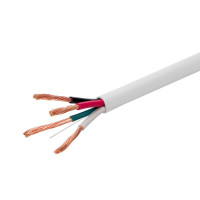 Monoprice 44335 MONOPRICE ACCESS SERIES 14AWG CL3 RATED 4-CONDUCTOR SPEAKER WIRE 250FT WHITE