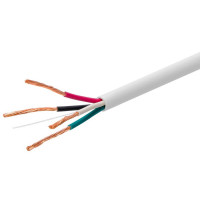 Monoprice 44337 MONOPRICE ACCESS SERIES 16AWG CL3 RATED 4-CONDUCTOR SPEAKER WIRE 250FT WHITE