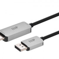 Monoprice 44344 MONOPRICE DISPLAYPORT 1.4 TO 8K HDMI CABLE_ 8K 60HZ_ 32AWG_ 6FT