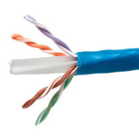 Monoprice 44492 MONOPRICE CAT6 CMP BULK CABLE - (UL) 1000FT_ BLUE_ UTP_ SOLID_ 23AWG_ 550MHZ_ PU