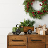 Vintage Style Metal Pick Up Truck with Wood Bed 18
