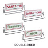 Reversible Christmas Sentiment Metal Table Sign (Set of 2)