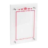 Christmas List Acyrlic Sign 15.5