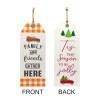 Reversible Fall Friends and Jolly Holiday Tag 23.5