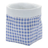 Gingham Sack Design Stone Planter (Set of 2) Pot 3.75