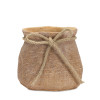Stone Planter with Burlap Bag Design 6.25