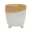 Dual Tone Ceramic Planter 7.75