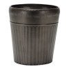 Pewter Metal Planter with Tapered Design (Set of 3)