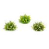 Varigated Mini Leaf Half Orb (Set of 6)