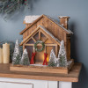 Vintage Ski Lodge Lighted Display 14.25