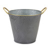 Metal Aztec Pail Planter (Set of 3)
