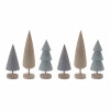 Modern Tabletop Pine Tree (Set of 6)
