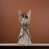 Winter Angel Figurine with Wreath 18.5