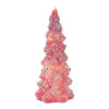 LED Tree with Rainbow Pearl Ornaments (Set of 3)