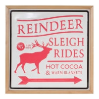 Reindeer Rides Wall Sign 15.5